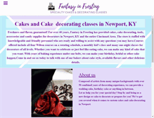 Tablet Screenshot of fantasyinfrosting.com